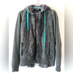 Shirt and hooded sweater combo in excellent condition